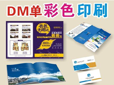 广水单页印刷，色彩搭配简单。