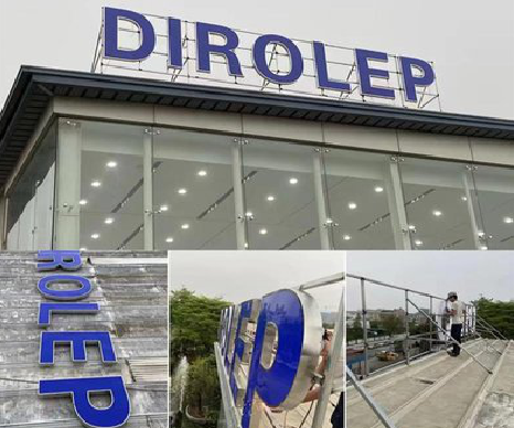 广水楼顶发光字安装的注意事项。